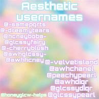Image result for Aesthetic Usernames for Everskies