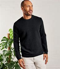 Image result for Men's Black Crew Neck Sweater