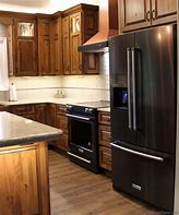 Image result for Pic with Stainless Steel and with Black Appliances