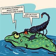 Image result for Frog and Scorpion Drawing