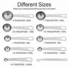 Image result for 5 Ml Equals Teaspoons