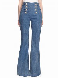 Image result for High-Waisted Bell Bottom Jeans