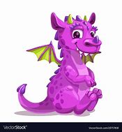 Image result for Cute Cartoon Purple Dragon