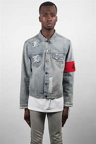 Image result for Abstract Denim Distressed Jackets