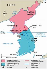 Image result for Map of Korean War