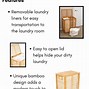 Image result for Bamboo Laundry Shelf with Basket