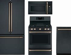 Image result for Matte Black Appliances Kitchen