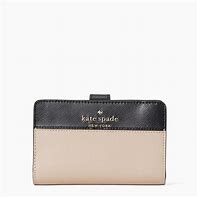 Image result for Kate Spade Staci Colorblock Large Slim Bifold Wallet, Warm Beige Multi