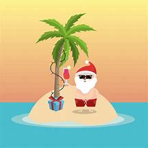 Image result for Cartoon Summer Santa