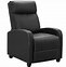 Image result for Homall Recliner Chair Padded Seat Pu Leather For Living Room Single Sofa Recliner Modern Recliner Seat Club Chair Home Theater Seating (Black)