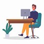 Image result for Man at Desk Silhouette