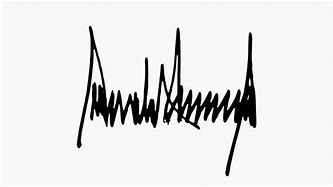 Image result for Donald Trump Signed