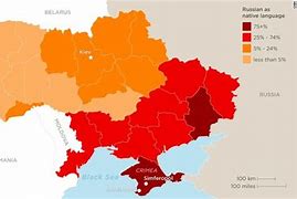 Image result for Russian Population in Ukraine Map