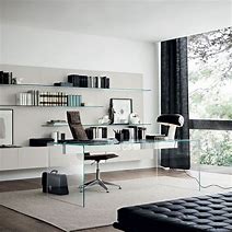 Image result for Glass Desk Home Office Design