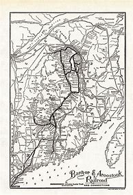 Image result for Bangor and Aroostook Railroad Map