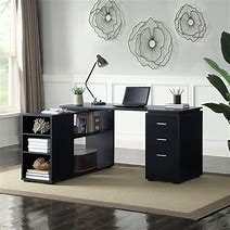 Image result for Corner Desk with Built in Shelves