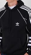 Image result for Adidas Black Hoodie with Black Strings