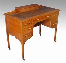 Image result for Antique Solid Oak Writing Desk
