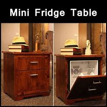 Image result for Mini Fridge Table
