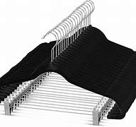 Image result for Velvet Pant Hangers with Clips