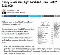 Image result for Pelosi Bar Bill On Flight