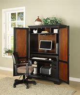 Image result for White Computer Armoire