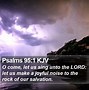 Image result for Psalm 95 1 KJV
