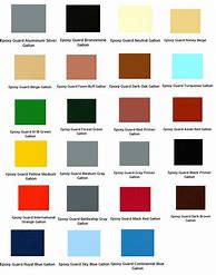 Image result for Appliance Paint Color Chart