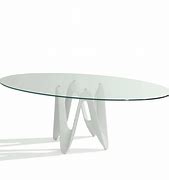 Image result for Oval Glass Dining Table