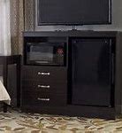 Image result for Mini Fridge and Microwave Cabinet