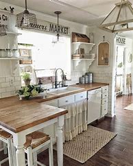 Image result for Old Farmhouse Rustic Kitchen Cabinets