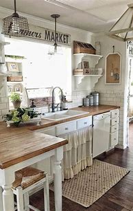 Image result for farm style kitchen cabinets