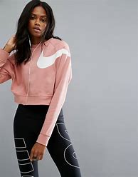 Image result for Pink Nike Crop Top Sweater