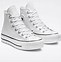 Image result for Women's White Leather High Top Sneakers