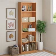 Image result for 5-Shelf Bookcase Wood