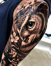 Image result for Owl Tattoo Designs