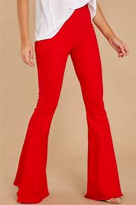 Image result for Red Bell Bottom Jeans
