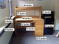 Image result for College Dorm Desk Size