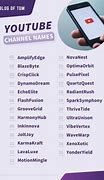 Image result for Cool YouTube Channel Names