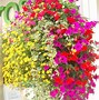 Image result for Artificial Fall Flower Hanging Baskets