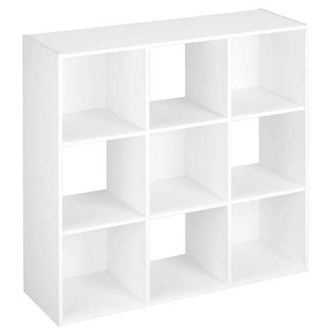 9 Cube Wooden Bookcase Shelving Display Shelves Storage Unit Wood Shelf  
