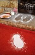 Image result for santa clause flour footprints