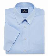Image result for Stafford Mens Short Sleeve Wrinkle Free Stain Resistant Stretch Super Shirt Dress Shirt, 15.5, Blue