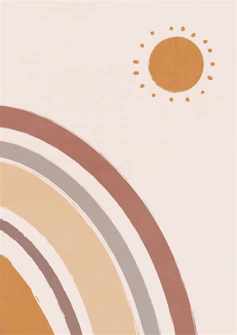 Modern abstract moon print, boho poster, minimalist art, boho wall  