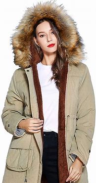 Image result for Hooded Winter Coats Jackets for Women