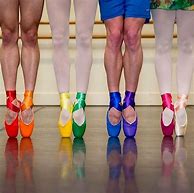 Image result for Rainbow Ballet Shoes