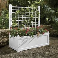 Image result for Elevated Planter with Trellis