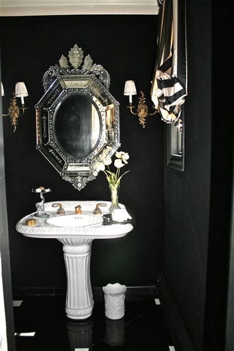 Black and White Drama   Contemporary   Bathroom   new york   by Joan  
