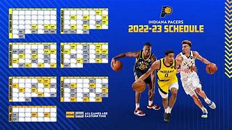 Image result for Printable Indiana Pacers Schedule