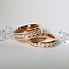 Image result for Rose Gold Diamond Anniversary Rings